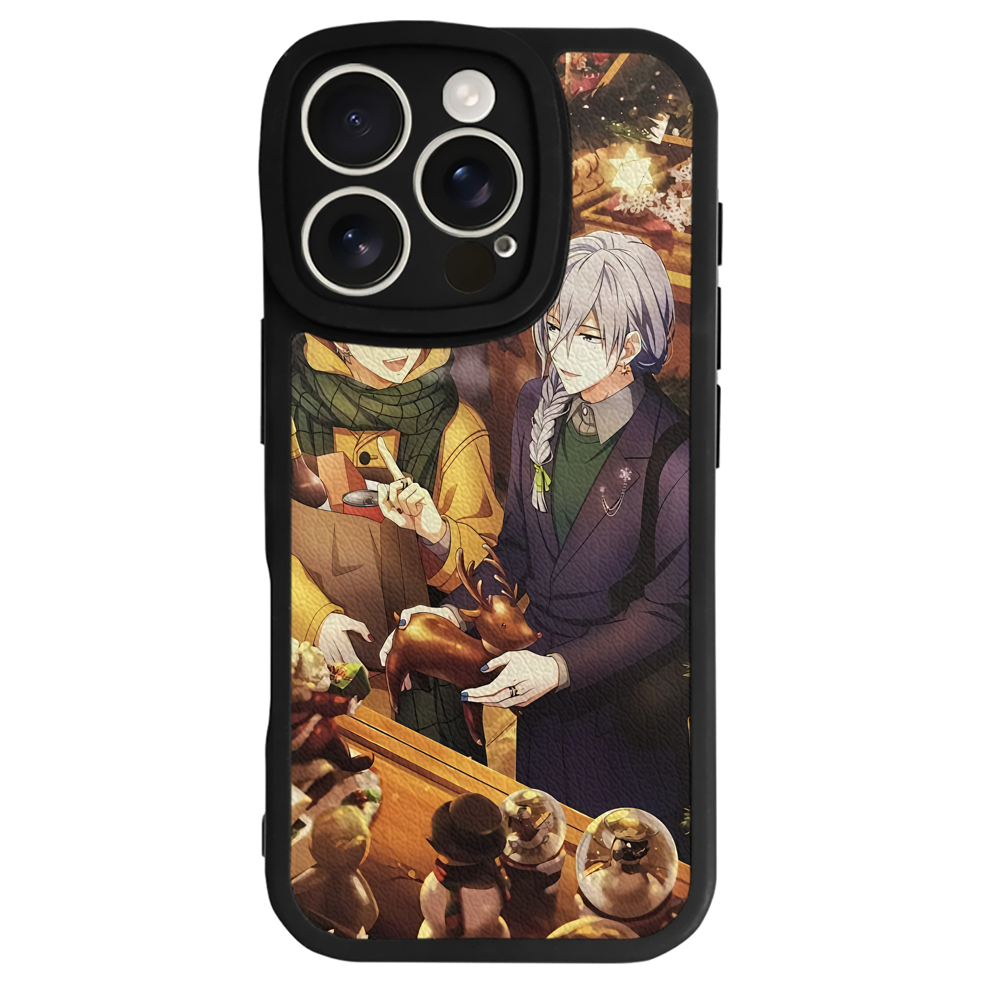 （画像用） 刀剣乱舞 Touken Ranbu 【iPhone 16シリーズ対応】シリコンスマホケース（レザー調） 材質：シリコン